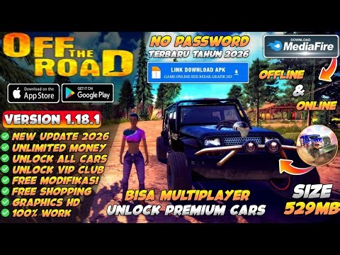UPDATE ! Off The Road Mod Apk Terbaru 2026 v1.18.1 - Unlimited Money & Unlock All Cars Premium