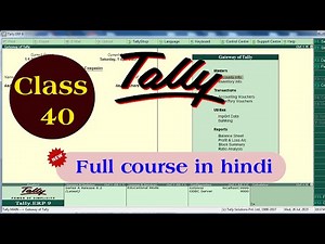 tally tutorial | tally tutorial in hindi | tally | tally full tutorial | tally erp 9 full tutorial