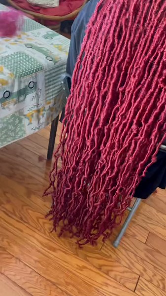 Ruby Red and Cherry Red Butterfly Locs Tutorial