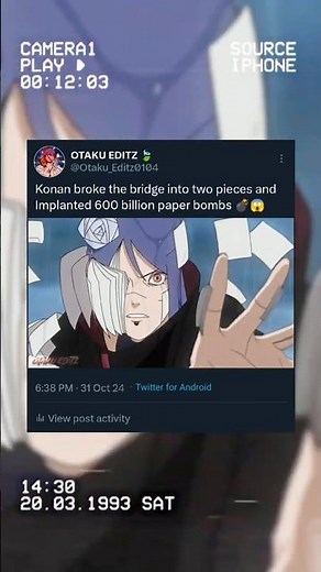 Konan Implanted 600 billion paper bombs 😱 | Shippuden |#naruto #anime #shorts