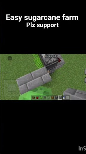 Minecraft starter sugar cane farm in MCPE 1.20#minecraft #nobatidao