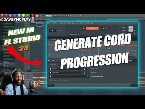 HOW TO USE FL STUDIO 24 NEW GENERATE CORD PROGRESSION Tool