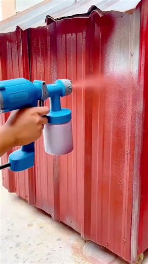 Painting Metal Sheets Automatically Using Electric Spray Guns for Professional Projects