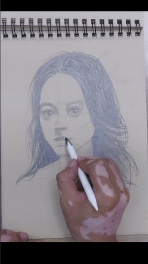 How to Draw a Realistic Female Portrait | Easy Pencil Sketch Tutorial #drawing #portraitfeed #art