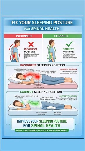 Sleeping Posture improve your Spinal health 👍😊💯#viral #awareness #motivation #spinalhealth #short