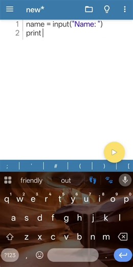 Simple Greeting Program in Python #youtube #coding #shortsfeed