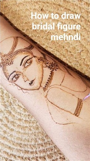 #How to draw bridal figure mehndi design #shorts #viral #trending #mehndi #henna