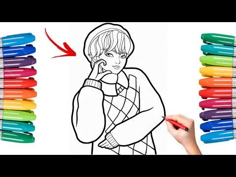 KPop Demon Hunters - Baby Saja | Easy and Fun Coloring Kpop Demon Hunters Coloring Pages