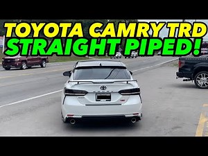 2020 Toyota Camry TRD 3.5L V6 Dual Exhaust w/ STRAIGHT PIPE!