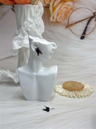 Unique Insect Jewelry for Bold Style, Handmade Fly Shaped Earrings, Perfect Gift for Nature Lovers, Cute Animal Jewelry - Etsy