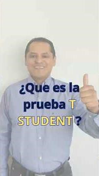 ¿Qué es la prueba T de Student? 📊 #tstudent #tesis #tesisuniversitaria