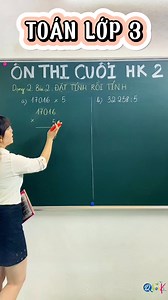 TOÁN 3 - ÔN THI CUỐI KÌ 2 | Đặt tính rồi tính Đặt tính rồi tính là dạng bài 90% xuất hiện trong các đề thi, đề kiểm tra cuối kì 2 của học sinh lớp 3 và thường chiếm từ 1 đến 2 điểm. Dạng bài này đòi hỏi ở các con sự tỉ mỉ và tính toán cẩn thận. Bố mẹ cho con xem video bên dưới để con luyện tập thành thạo và đạt trọn điểm trong dạng bài này nhé! #qbooks #thaynguyenvanquyen #toan3 #onthi #cuoiki2 | Nguyễn Văn Quyền - Học giỏi toán cùng Thầy Quyền