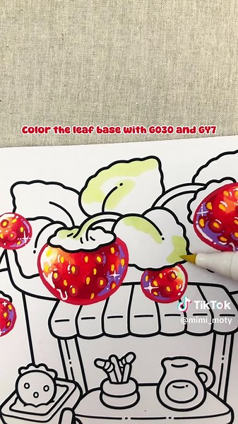 Charming Strawberry Coloring Inspiration