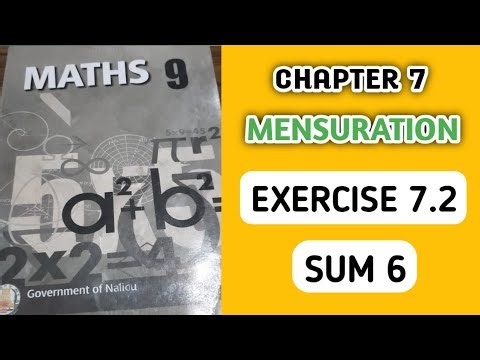 9th maths chapter 7 mensuration exercise 7 2 sum 6 |samacheer kalvi