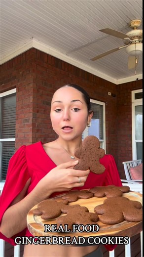 Alexandria Noel on Instagram: "COMMENT COOKIE for the full recipe 🍪🤎 Soft, perfectly spiced gingerbread cookies that actually taste good and don’t turn into rocks once they cool. These are cozy, festive, and so delicious —aka the kind of Christmas baking I look forward to every year 🎄✨ Made with simple ingredients like coconut sugar, molasses, and warming spices, these cookies are perfect for holiday baking, gifting, or a cozy night in the kitchen with Christmas music playing. Save this for l
