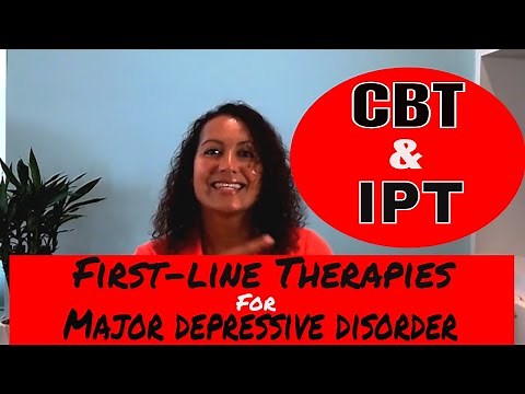 Cognitive Behavior Therapy (CBT) and Interpersonal Therapy (IPT) to treat Major Depressive Disorder