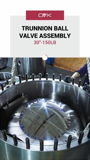 30''-150LB TRUNNION BALL VALVE ASSEMBLY-OVK | Valve Prc