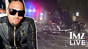 Chris Brown's Lambo Totaled In Beverly Hills I TMZ LIVE