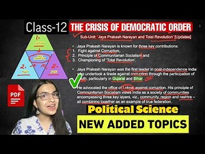 Class-12 Political Science Chapter-6 The crisis of democratic order New Added Topics Term-2