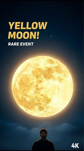 “The Rare Yellow Moon Is Coming! 🌕 | A Once-in-a-Decade Lunar Event Explained”