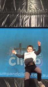 School holiday toe tapping fun on our High performance walls. Book a session now www.jumpandclimb.com.au Junior crew Sambo in action 😆👍 | Jump&Climb
