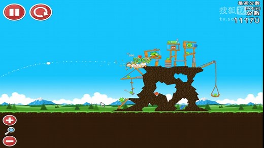 AngryBirdsBreakfast1愤怒的小鸟早餐版第四关