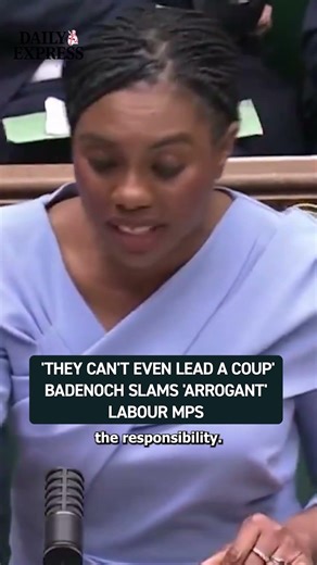 Kemi Badenoch blasted Labour for clinging to power despite 'not being able to lead a coup' 👀