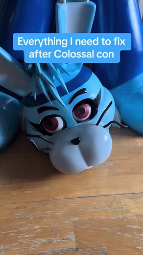 Everything that I need to fix after Colossalcon! I had so much fun meeting people at colossalcon but during all that fun Bonnie got into disrepair. Heres everything I need to fix before Bonnies next outing! Tags 🏷️ #glamrockbonnie #fnaf #freddyfazbear #fnafmovie #cosplay