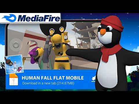 MULTIPLAYER!!! 🔥 Apk HUMAN FALL FLAT Mobile - Como Jogar Human Fall Flat no Celular/Android Review