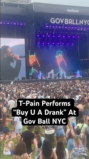 T-Pain Performs "Buy U A Drank" Live At Gov Ball NYC | Billboard #Shorts