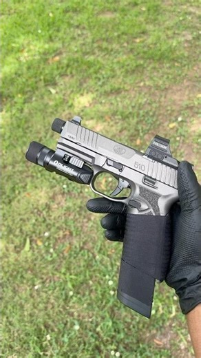 FN 510 Tactical Mag Dump — Best 10mm on the market? #fnfirearms #fn #extendedmagazine #geminisvoice