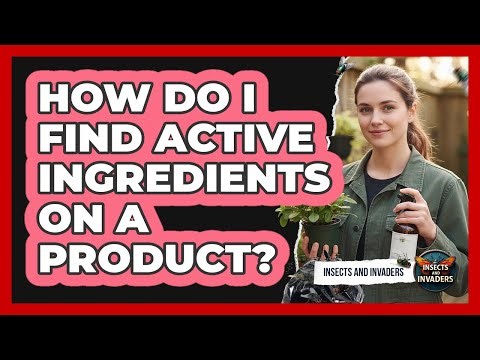 How Do I Find Active Ingredients On A Product?