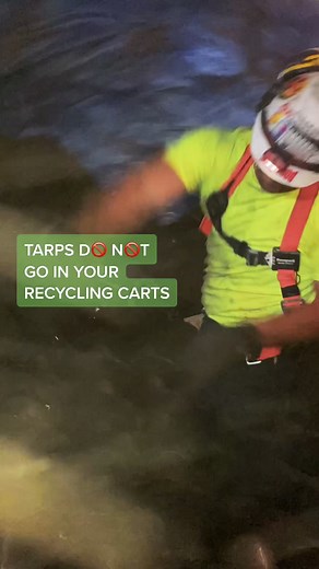 Tarps keep #trippin up #PhilthyPhilm in #OutagamieCounty 😖 Let’s #learnontiktok to keep them out of the recycling 🚫♻️ #foryou #tangler #trip #fall