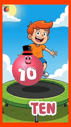 let's bounce and do backward counting #staylittlechannel #learning