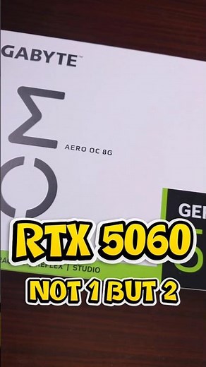 Dual RTX 5060 GPUs with new Ryzen 7500X3D CPU #pcbuild #gaming #rtx5060