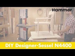 DIY Hammer® Designer-Sessel produziert mit der Bandsäge N4400 | Felder Group