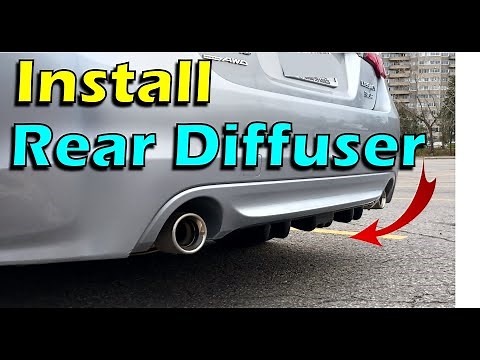 How to install an aftermarket Universal Rear Bumper Diffuser