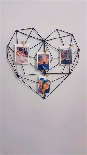 DIY polygon art for your walls! ❤️Crafted with love #shorts #diy#shortsfeed
