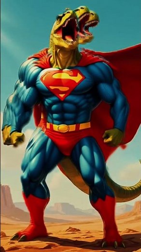 🦖 Dinosaur Superman | The Ultimate Hero Transformation 🦸‍♂️✨