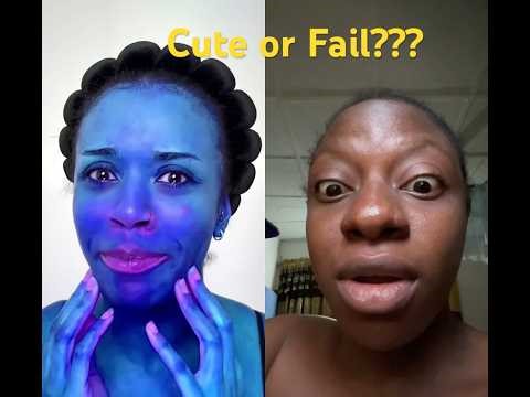 CUTE ✅ or FAIL? ❌ Bee Vision Filter Makeup Challenge! 🐝👀 #duet