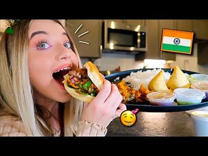 EATING INDIAN FOOD MUKBANG !! 100% vegetarian, no meats! dal makhani, vada pav & more