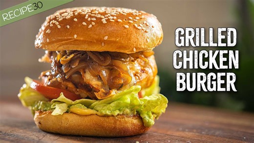 Garlic & Chili BBQ Chicken Burgers - The Juiciest Grilled Burger Recipe!