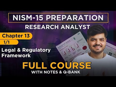 NISM Research Analyst 2024 | Full Course - Chapter 13 - (1/1)
