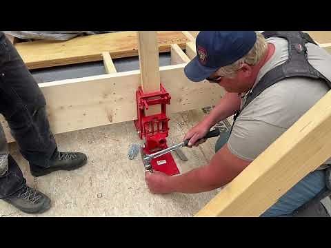 How We Lifted a MASSIVE Wall With Three 2x4 Wall Jacks