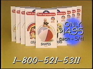 Baby's First Impressions Vol. 1 Shapes (1996) VHS
