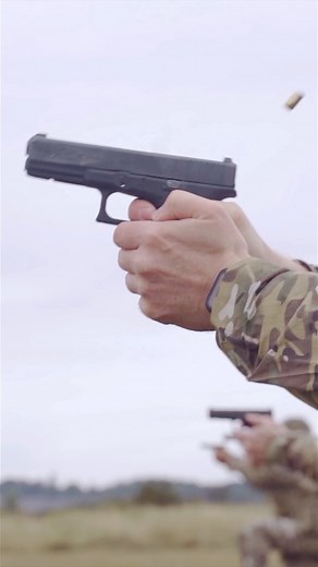 The Glock 17. The sidearm of choice for the British Army and an essential piece of kit when deploying on operations. A Squadron have been out on the ranges this week conducting their annual pistol marksmanship tests. #pistolrange #lightcav #marksman #marksmanship #scotscav #glock17 | The Royal Scots Dragoon Guards