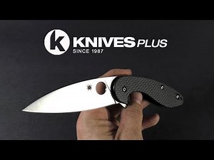 Spyderco C228CFP Sliverax Knife Paul Alexander EDC Carbon Fiber and G10 Compression Lock Flipper