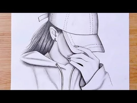 How to draw hidden face step by step || Pencil sketch draw ||
