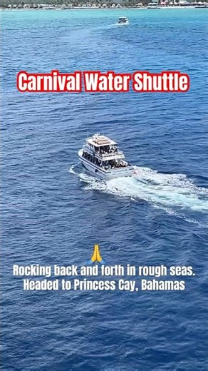 Tender Port Island. Water is to shallow for ships to dock. #carnivalcruiseline