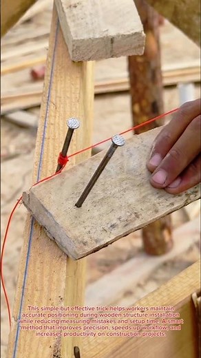 String Line Trick #ConstructionHack #StringLineTrick #BuilderSkills